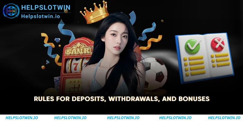 Rules for Deposits, Withdrawals, and Bonuses